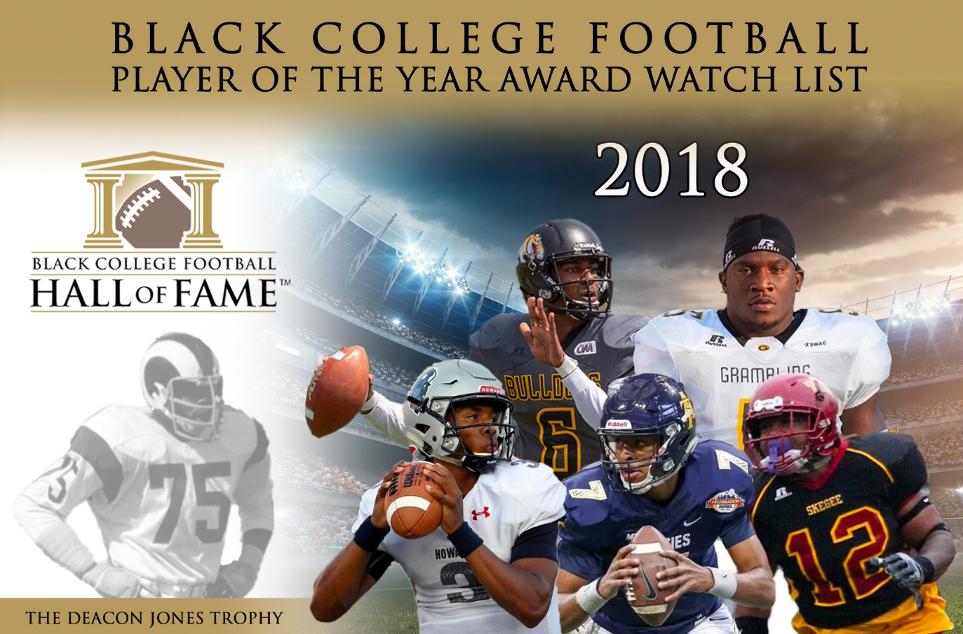 2018 Black College Football Player Of The Year Watch List