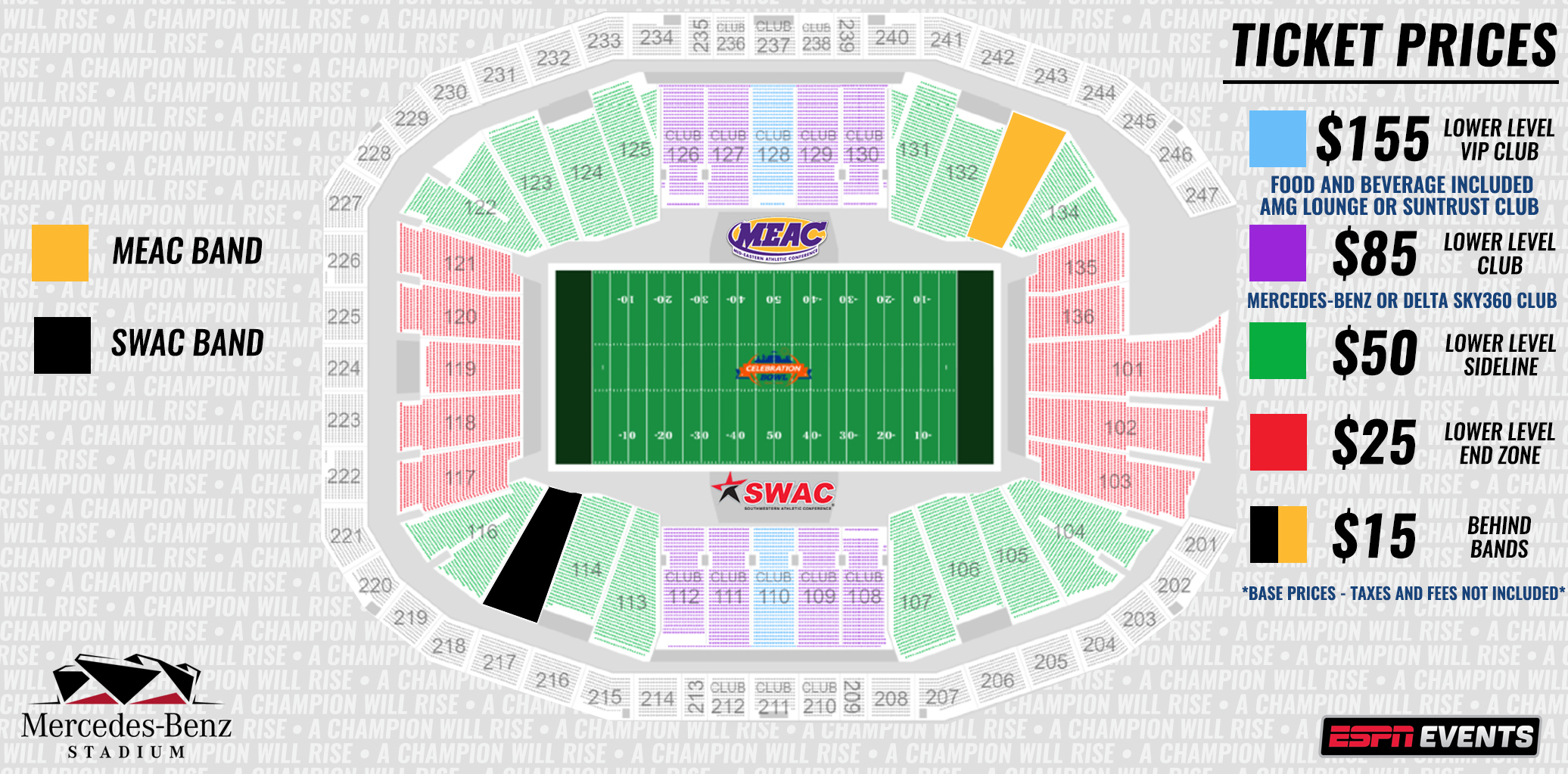 Mercedes-Benz Stadium Seating Chart & Map